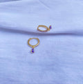 Mini Hoops Gota Lila