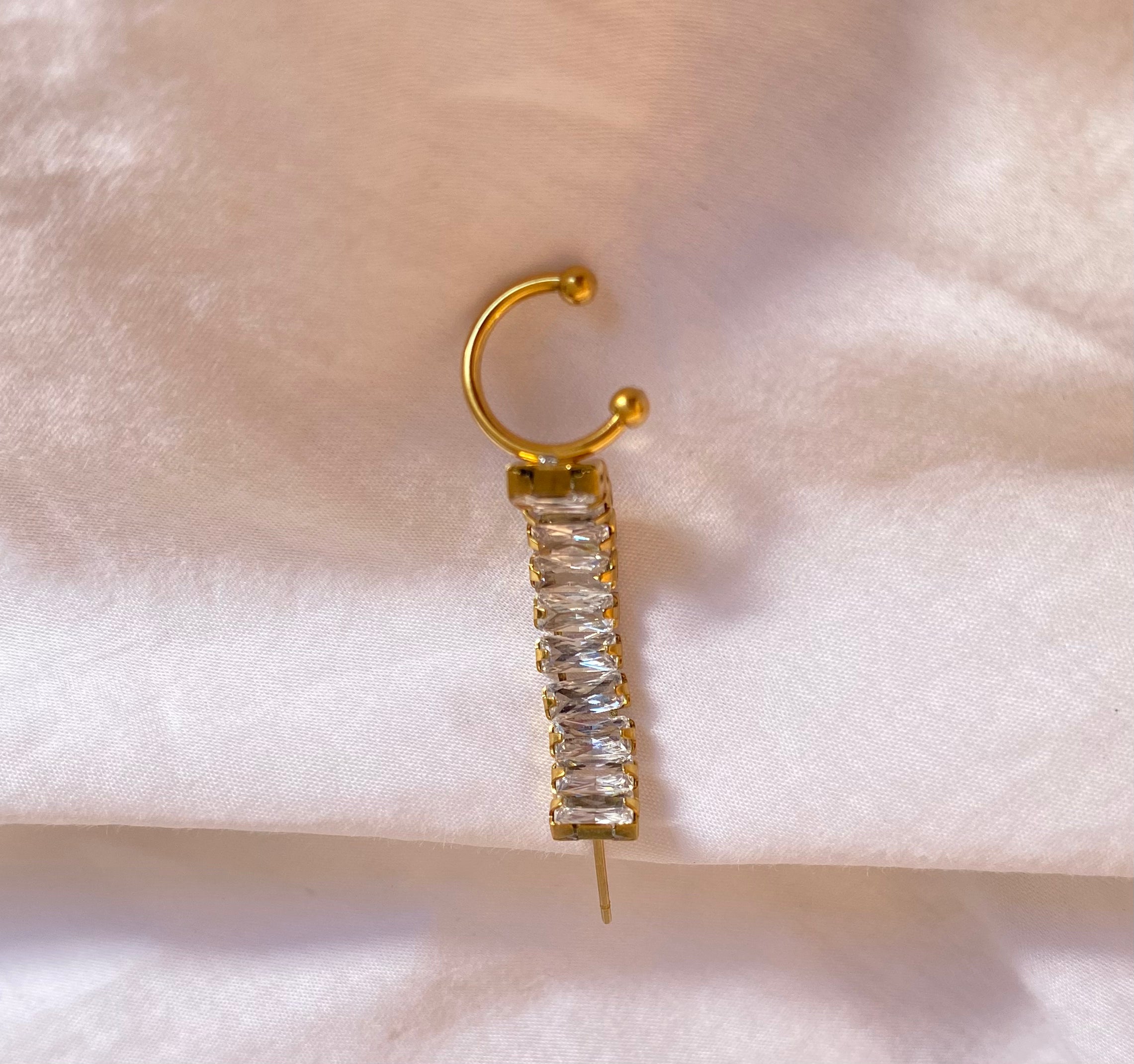 Earcuff + Stud Gold Unidad