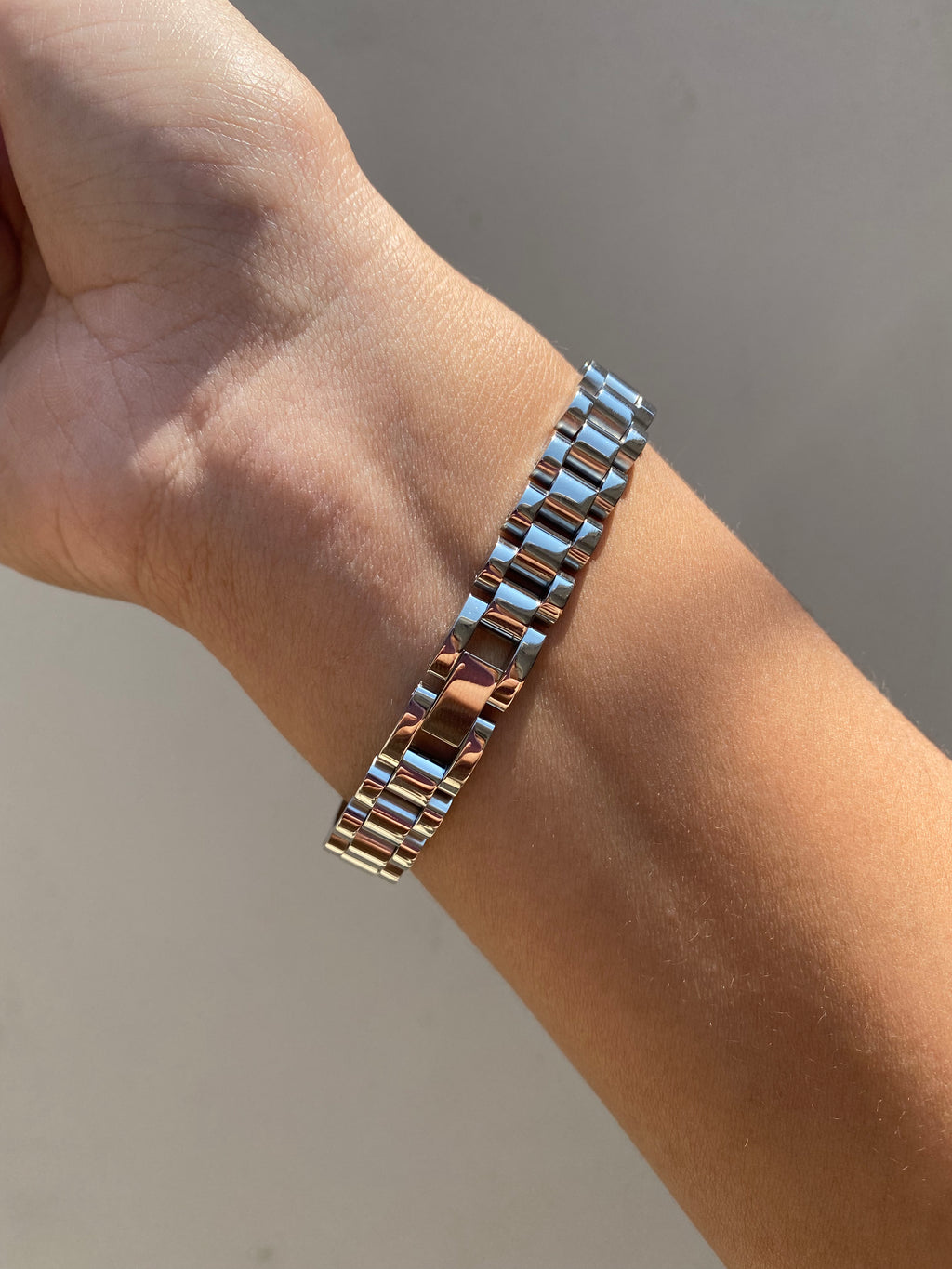 Brazalete Tipo Rolex Silver