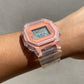 Reloj Clear/Rosa