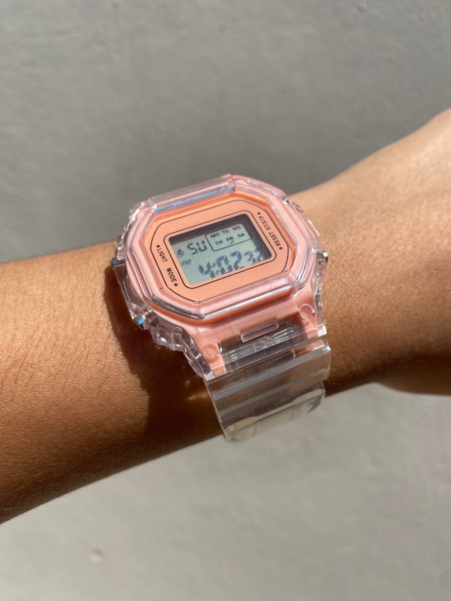 Reloj Clear/Rosa