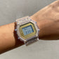Reloj Clear/ Gold