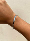 Bangle tipo Cartier Silver Zircons 4mm