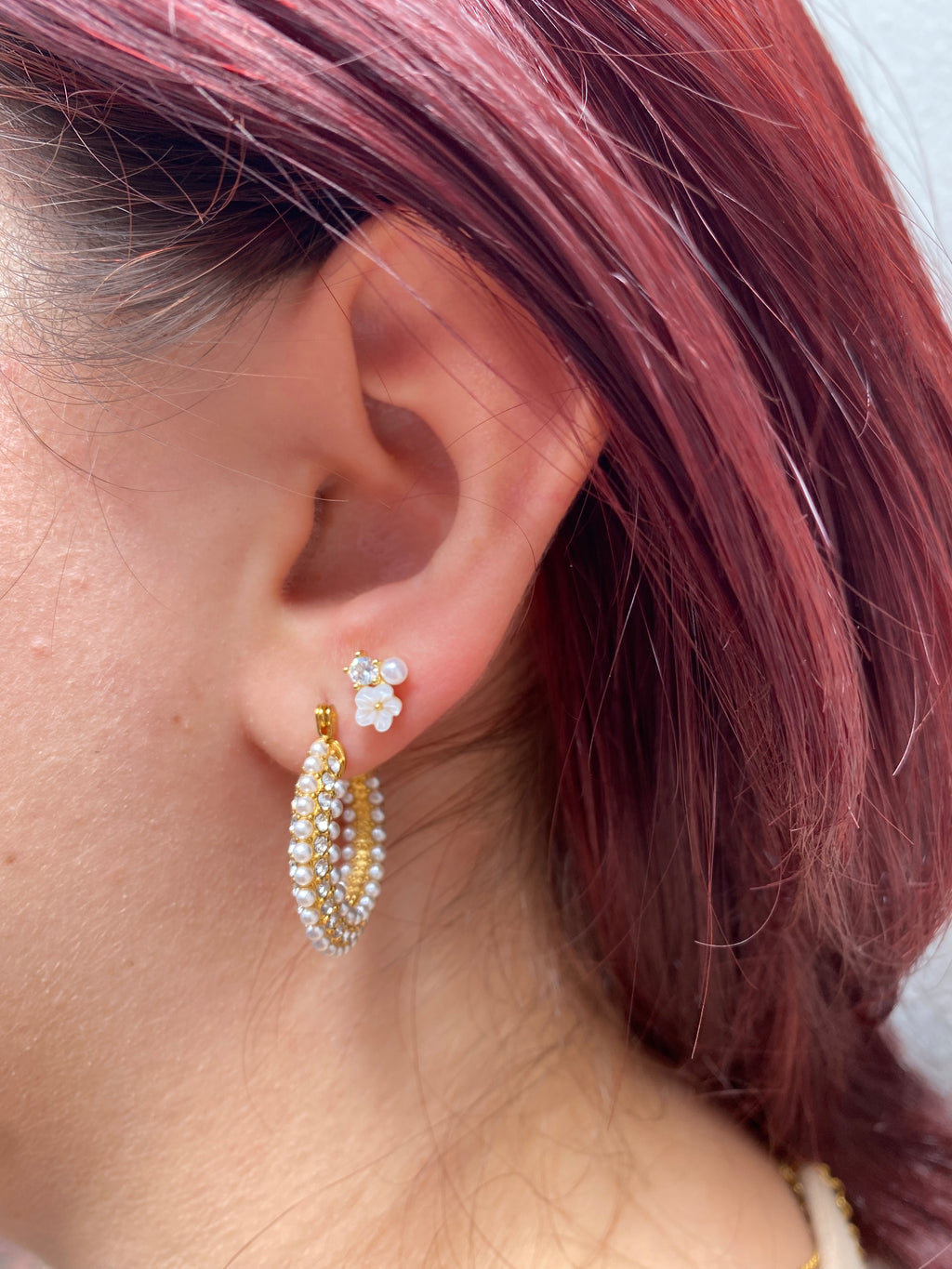 Hoops Perlas y Zirconias