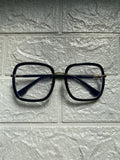 Lentes Cuadrados Negro y Gold