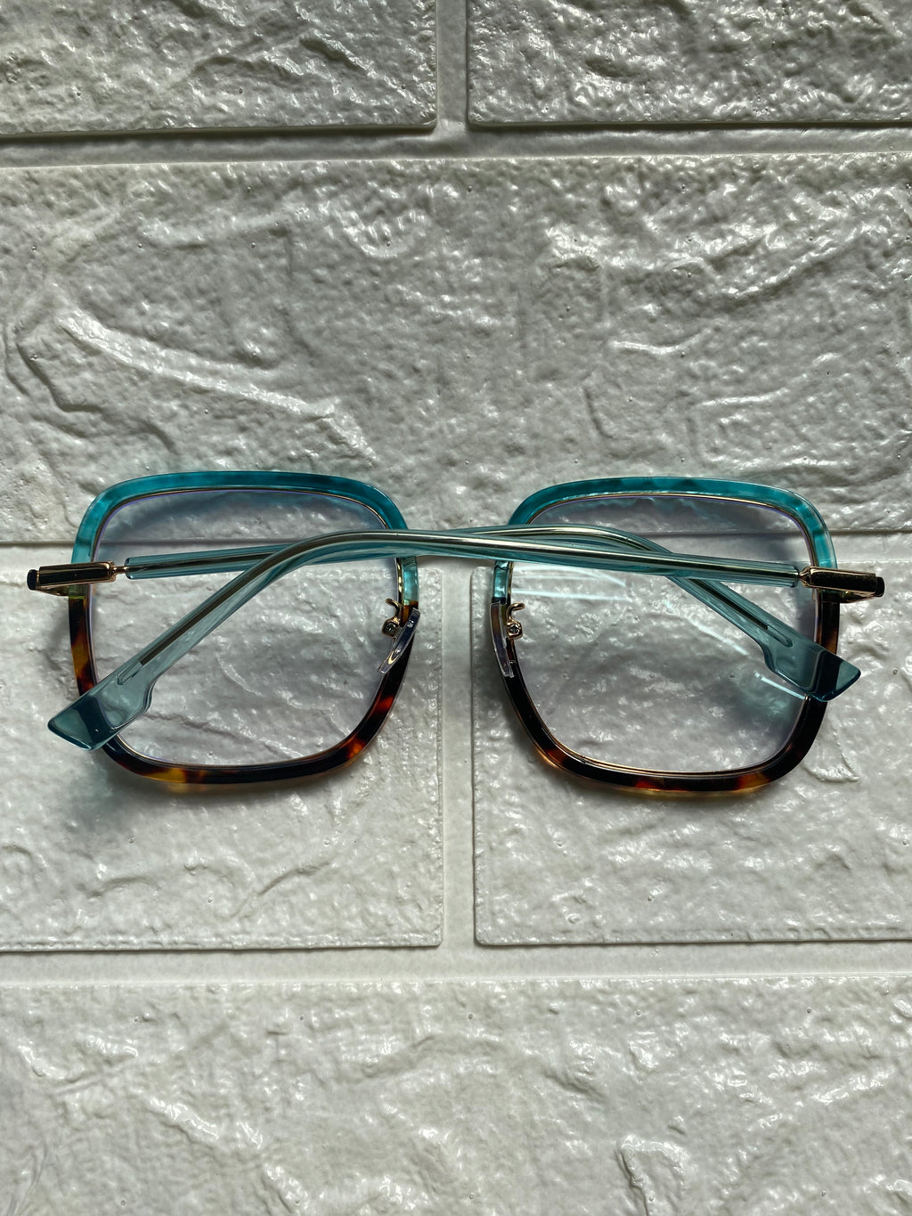 Lentes Cuadrados XL Leopardo y Aqua