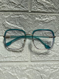 Lentes Cuadrados Clear y Aqua