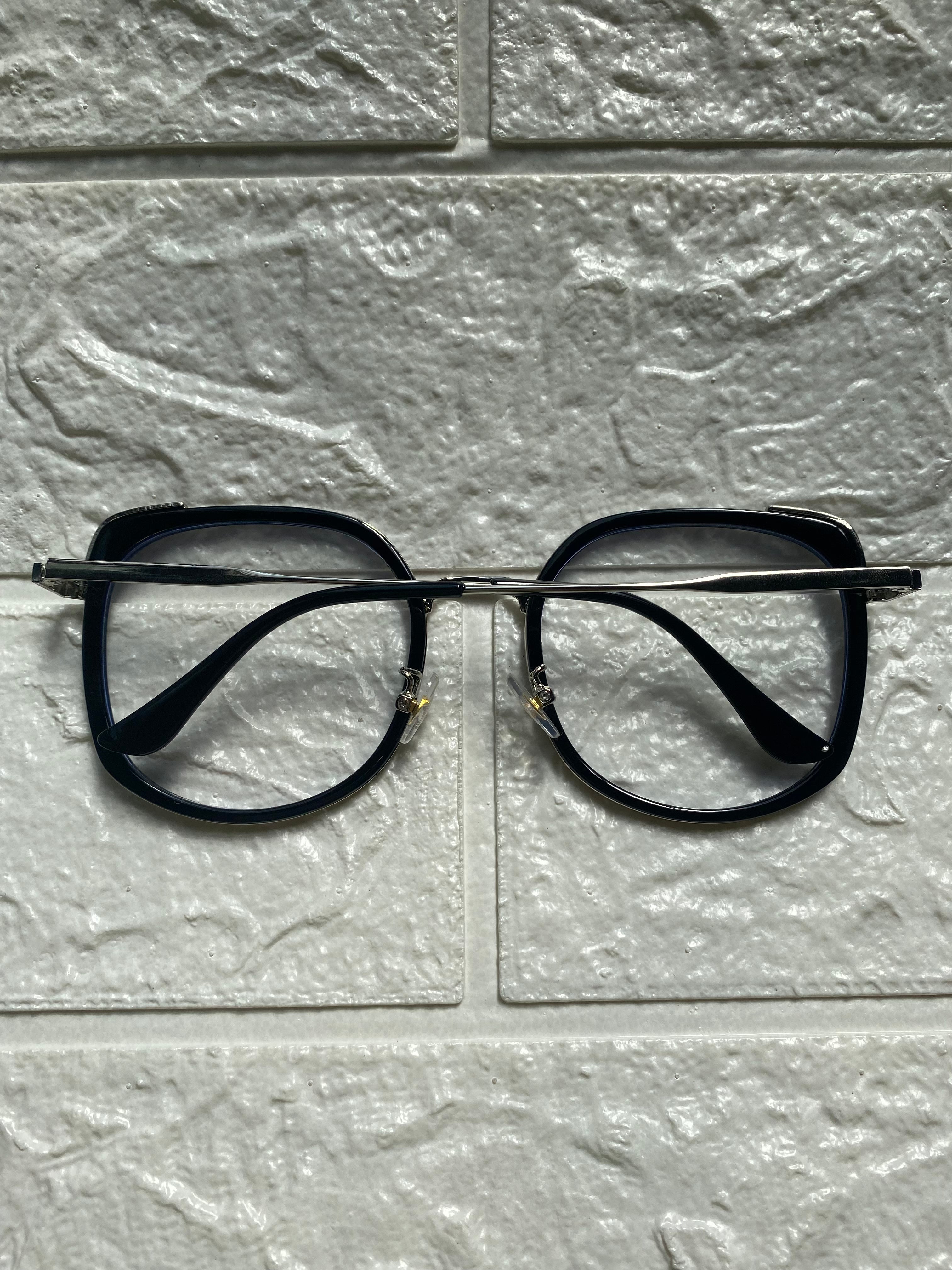 Lentes Cuadrados Negros y Silver