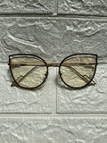 Lentes Cat Eye Doble Leopardo y Gold
