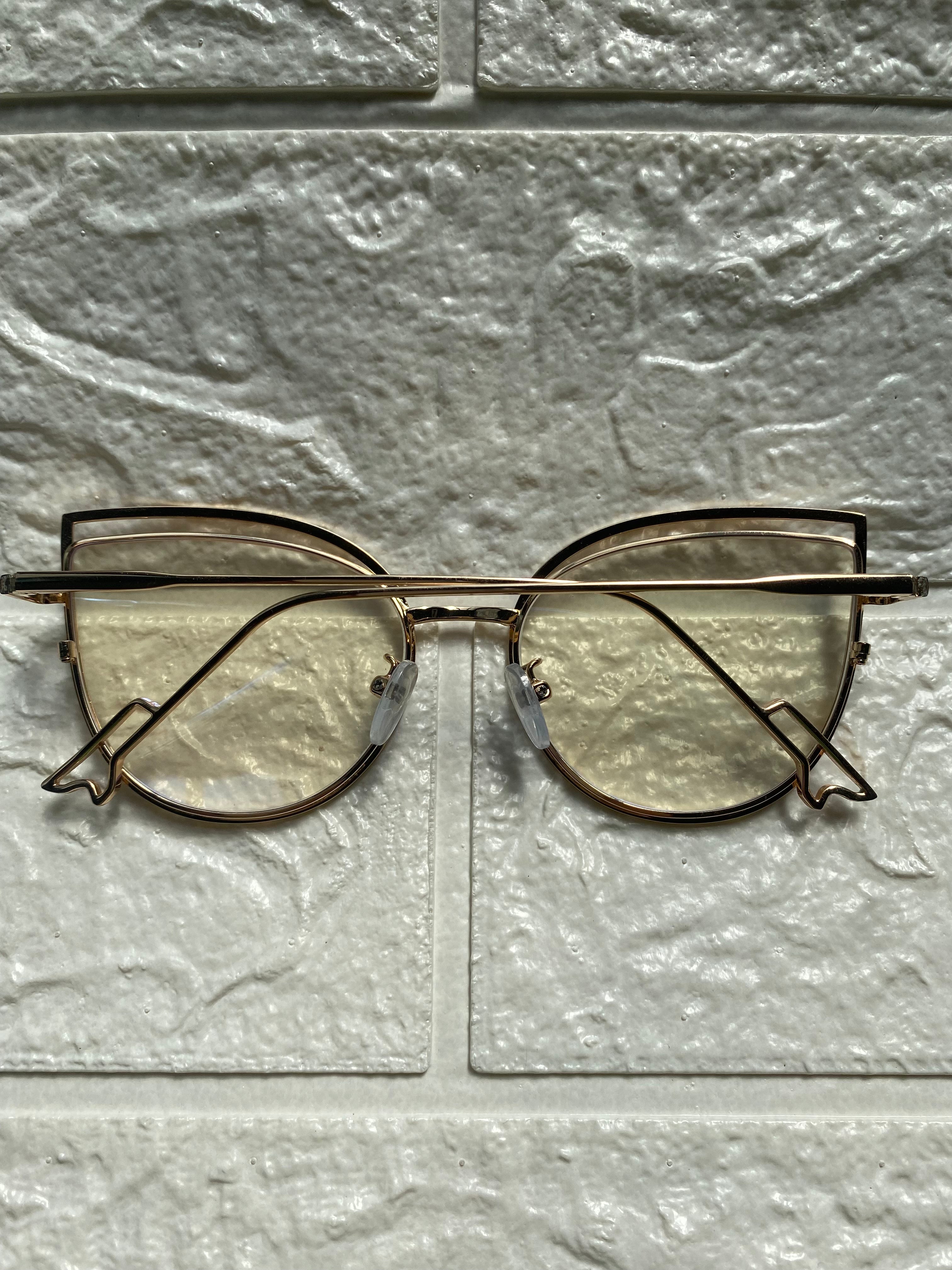 Lentes Cat Eye Doble Leopardo y Gold