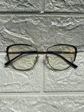 Lentes Cat Eye Gold/ Negro