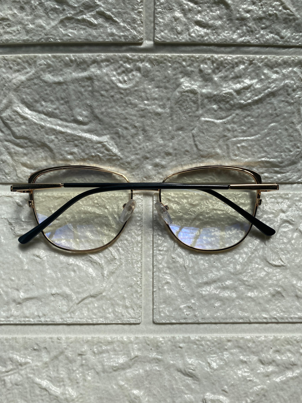 Lentes Cat Eye Gold/ Negro