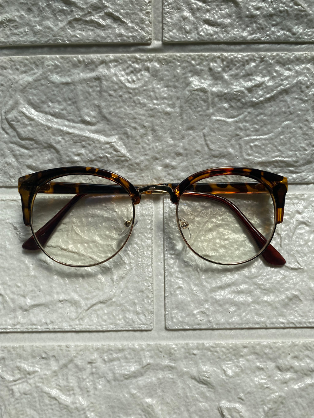 Lentes Mitad Leopardo y Gold Clasicos