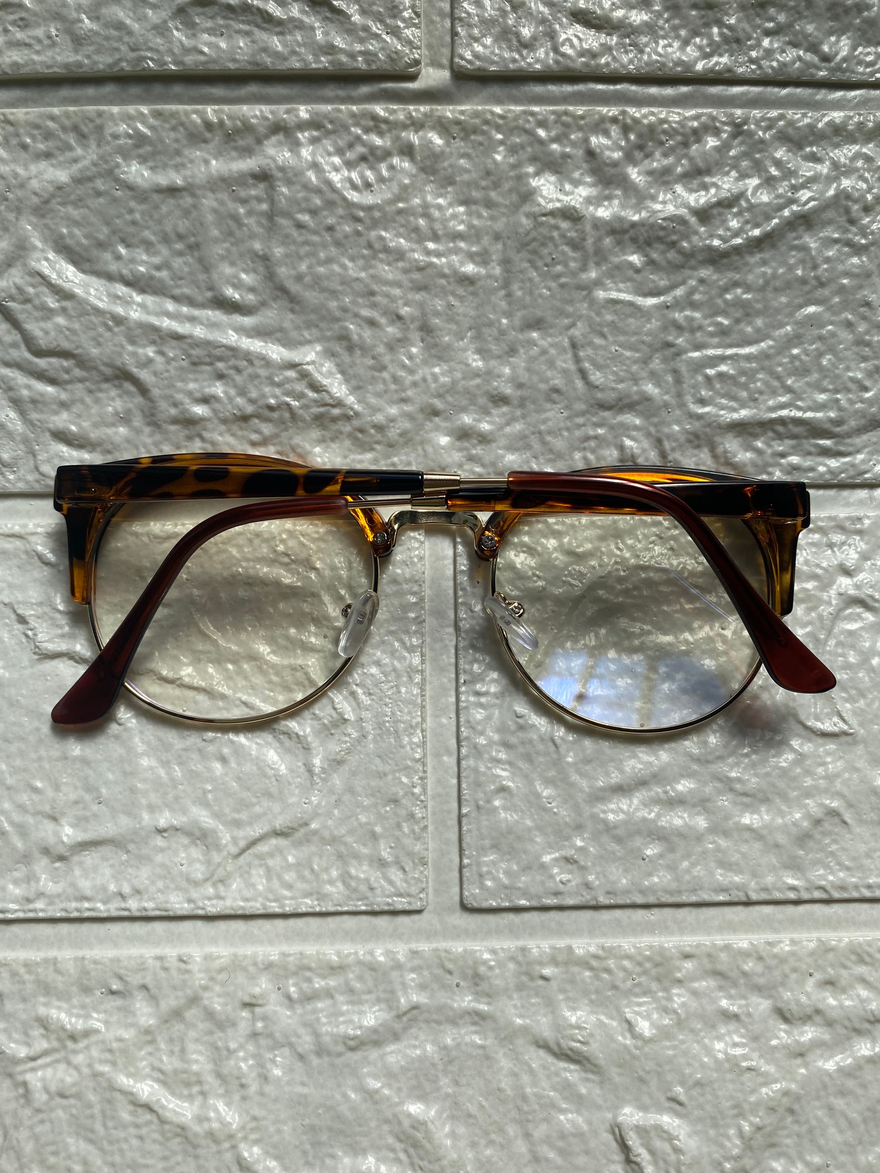 Lentes Mitad Leopardo y Gold Clasicos