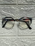 Lentes Mitad Flores y Gold