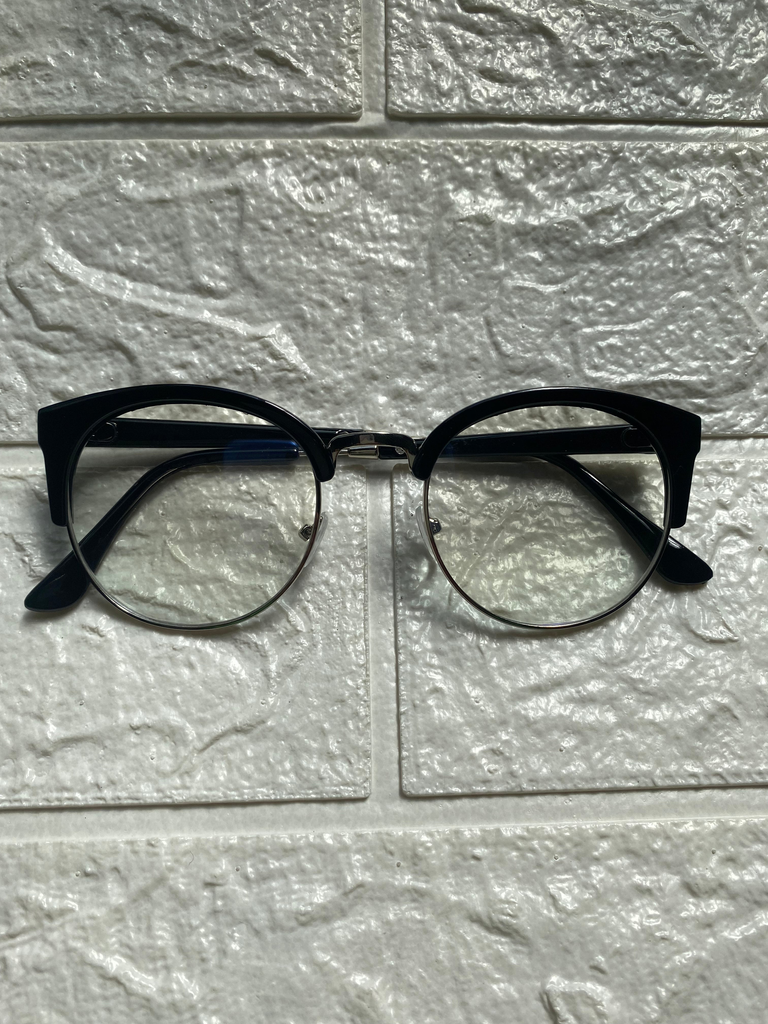 Lentes Mitad Negro y Silver