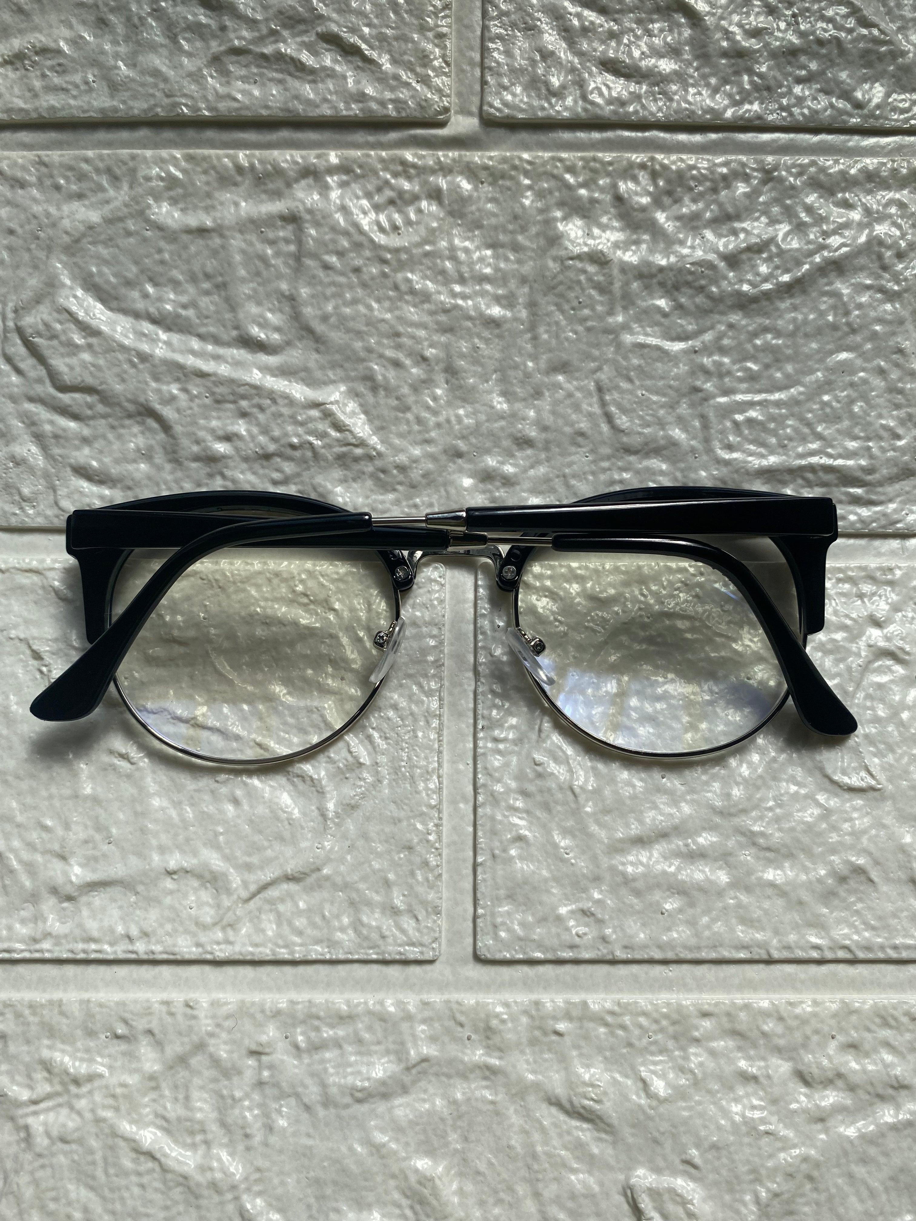Lentes Mitad Negro y Silver