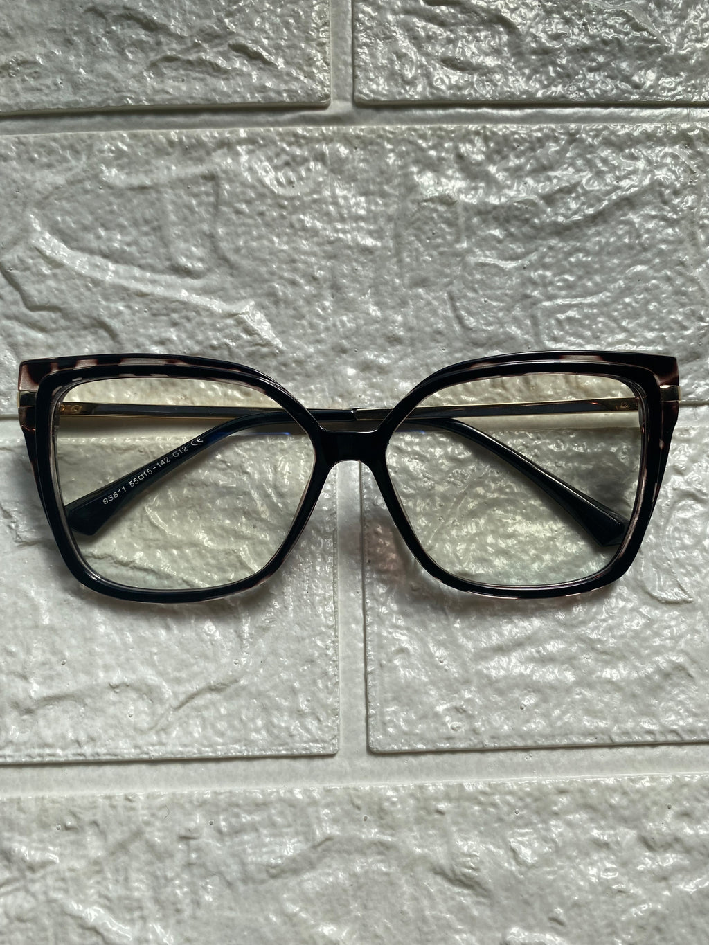 Lentes Nerd Negros con Print