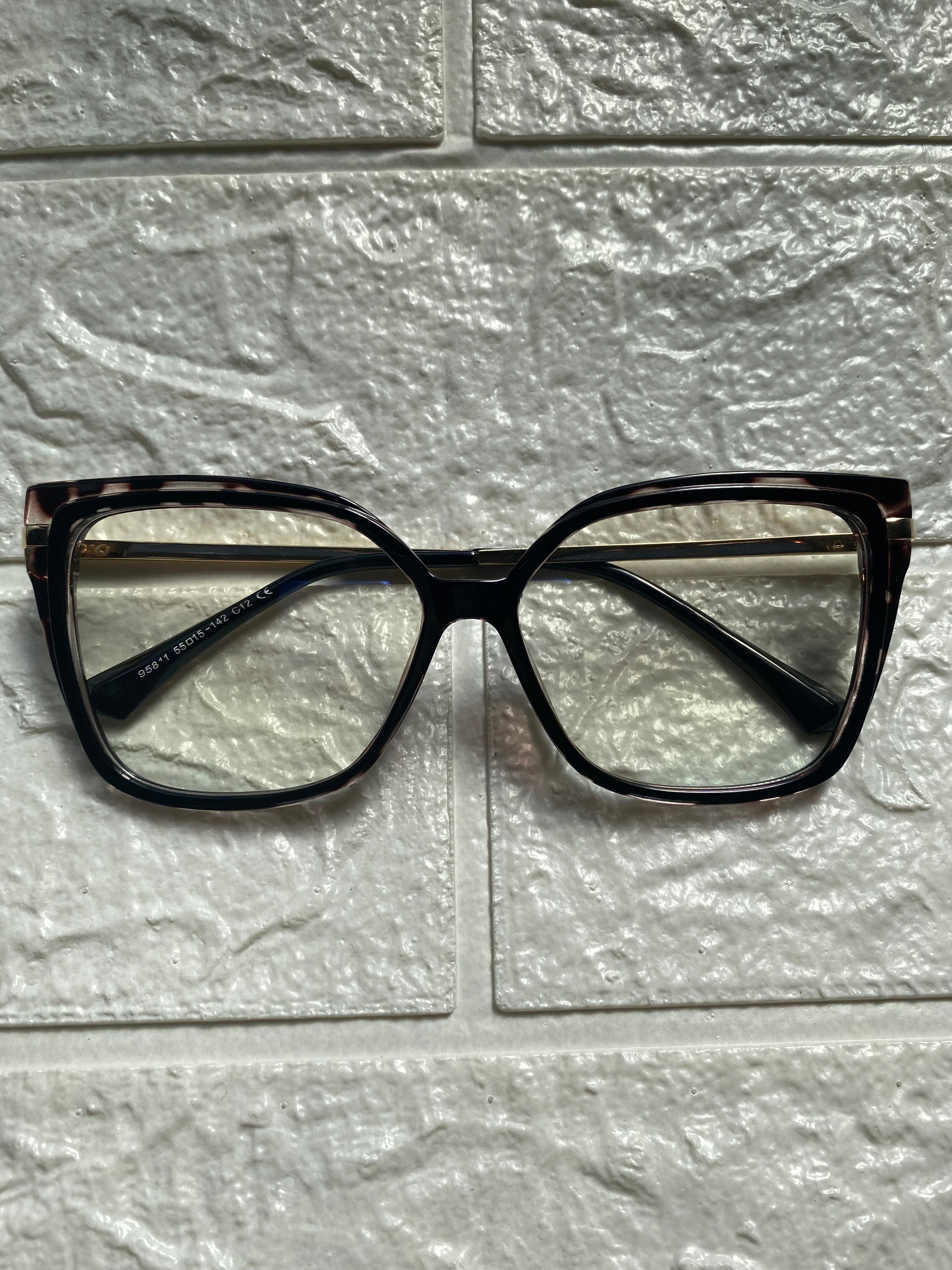 Lentes Nerd Negros con Print