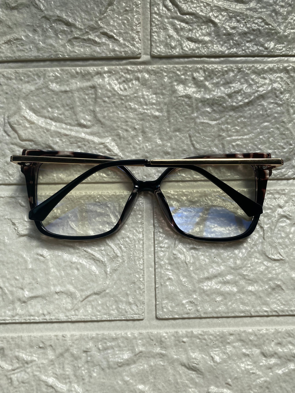 Lentes Nerd Negros con Print
