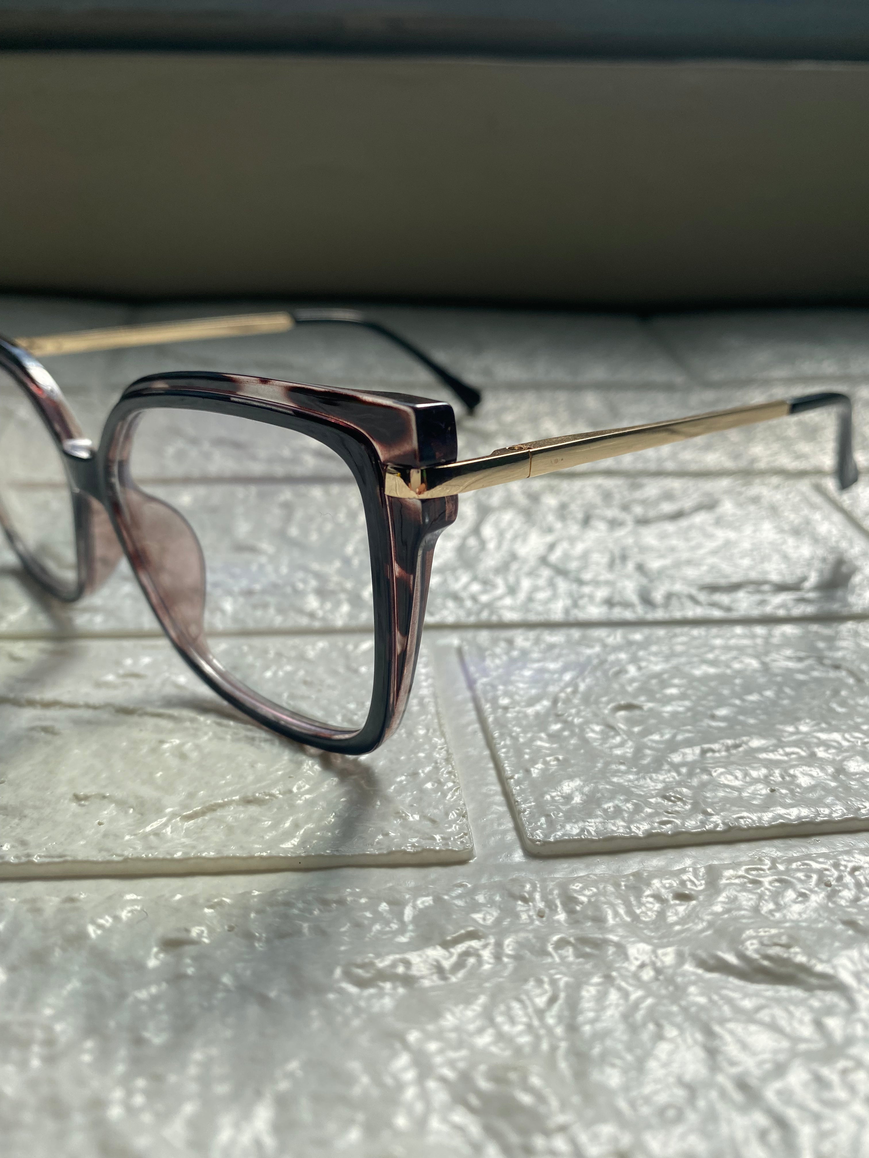 Lentes Nerd Negros con Print