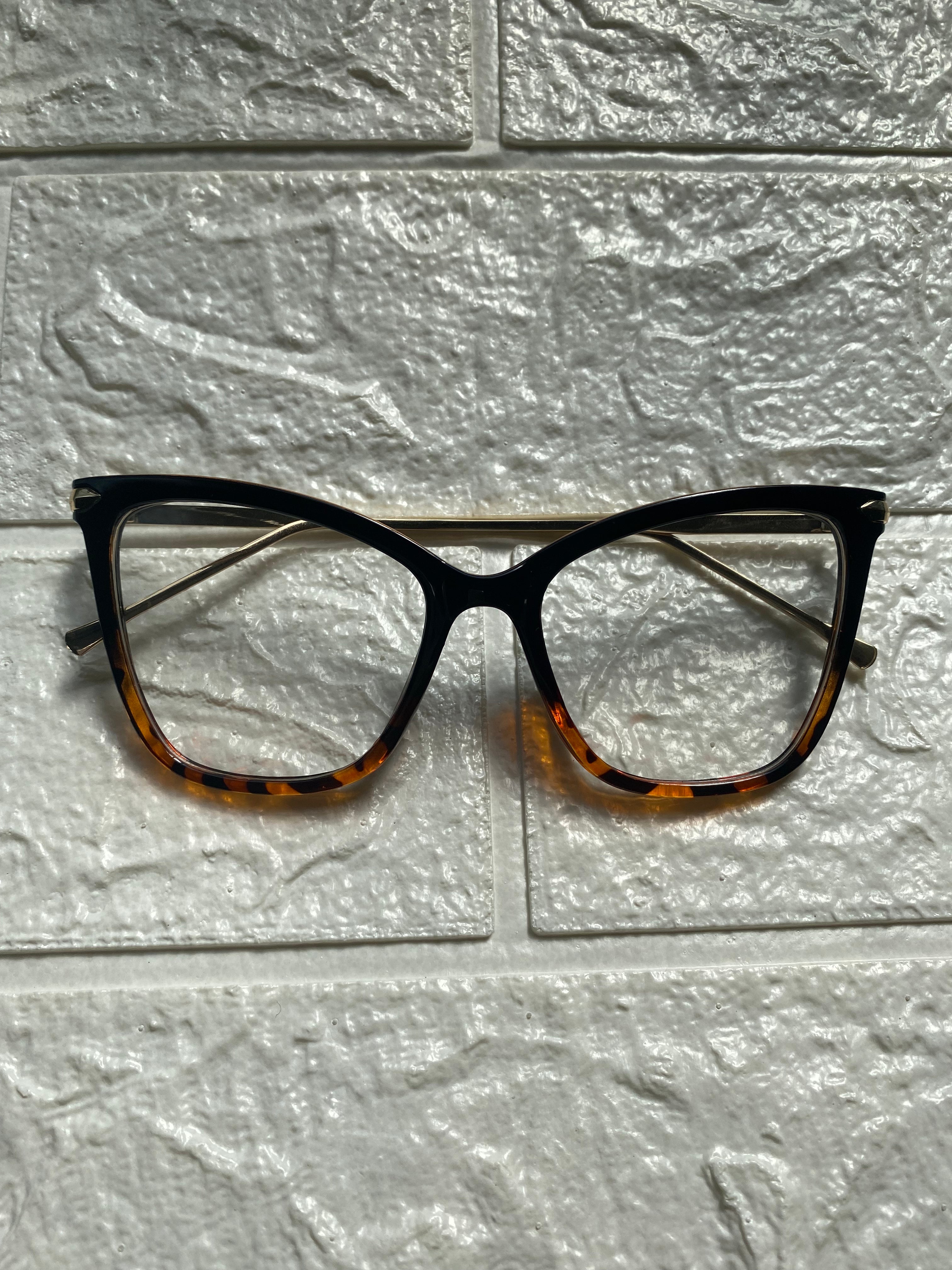 Lentes Cat Eye Clasicos Leopardo y Negro