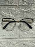Lentes Cat Eye Mitad Vidrio Negro