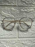 Lentes Cuadrados Clasicos Gold y Clear