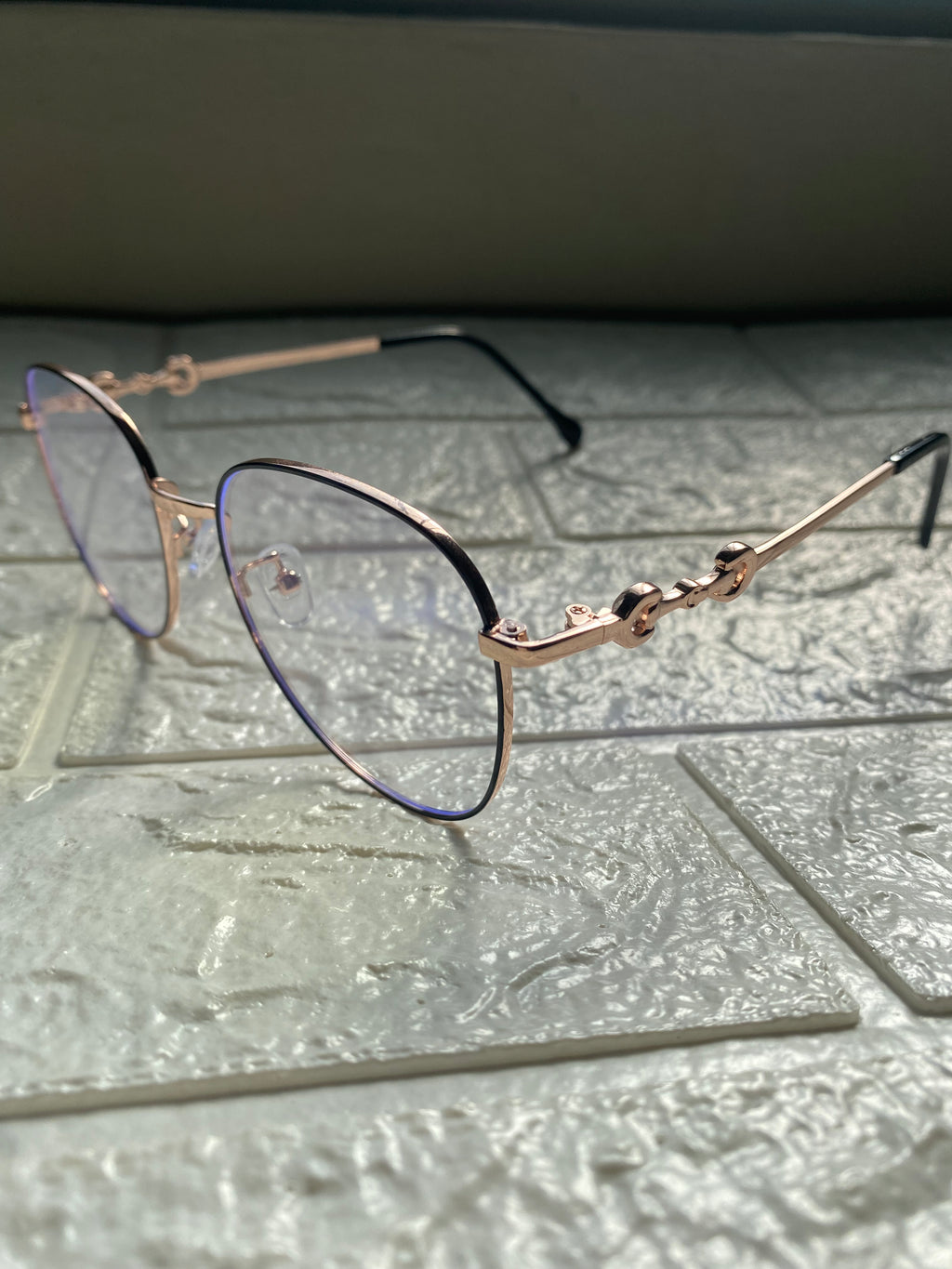 Lentes Aviador Rosegold/ Negro