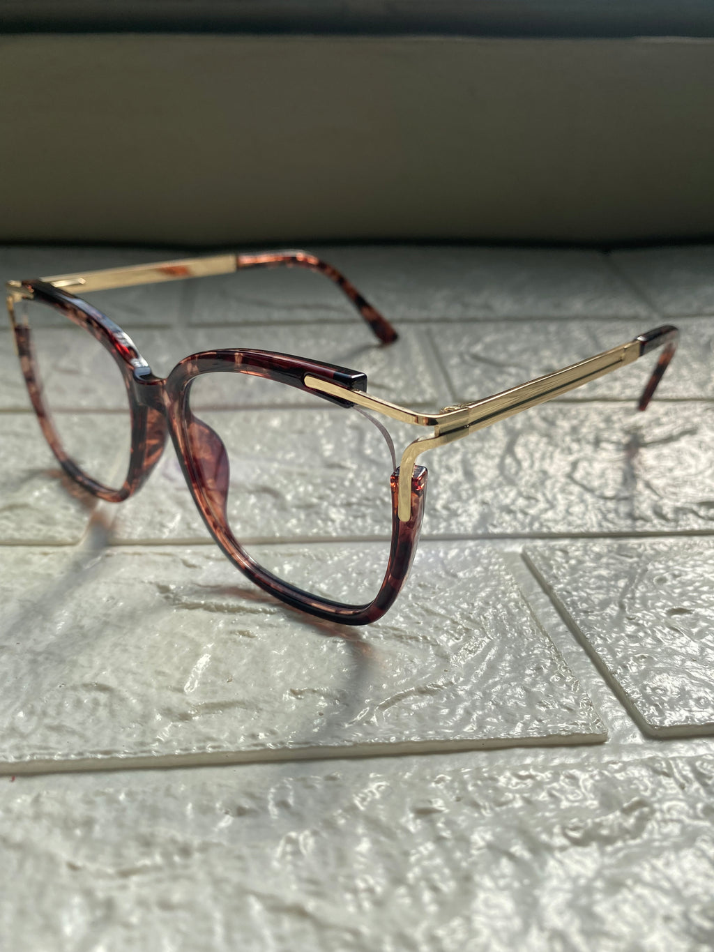 Lentes Leopardo con Esquinas de Metal