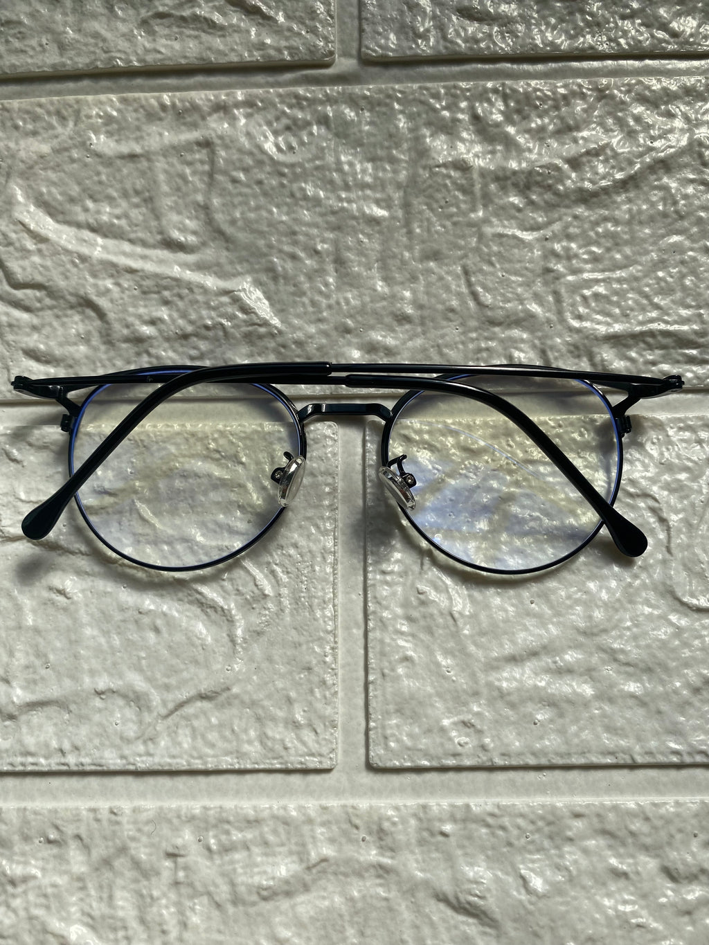 Lentes Cat Eye Negros de Metal
