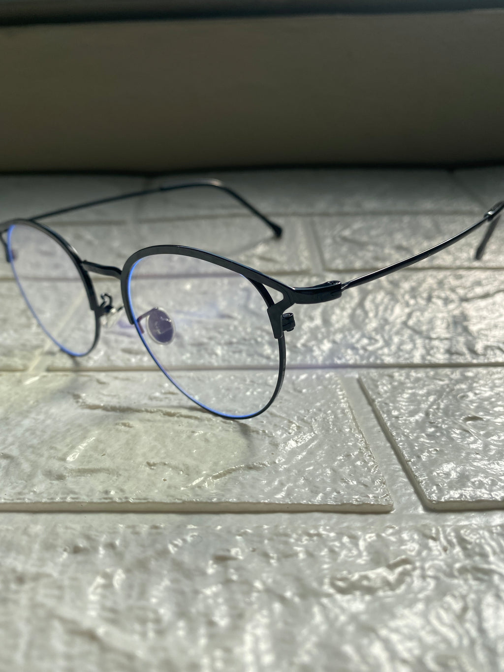 Lentes Cat Eye Negros de Metal