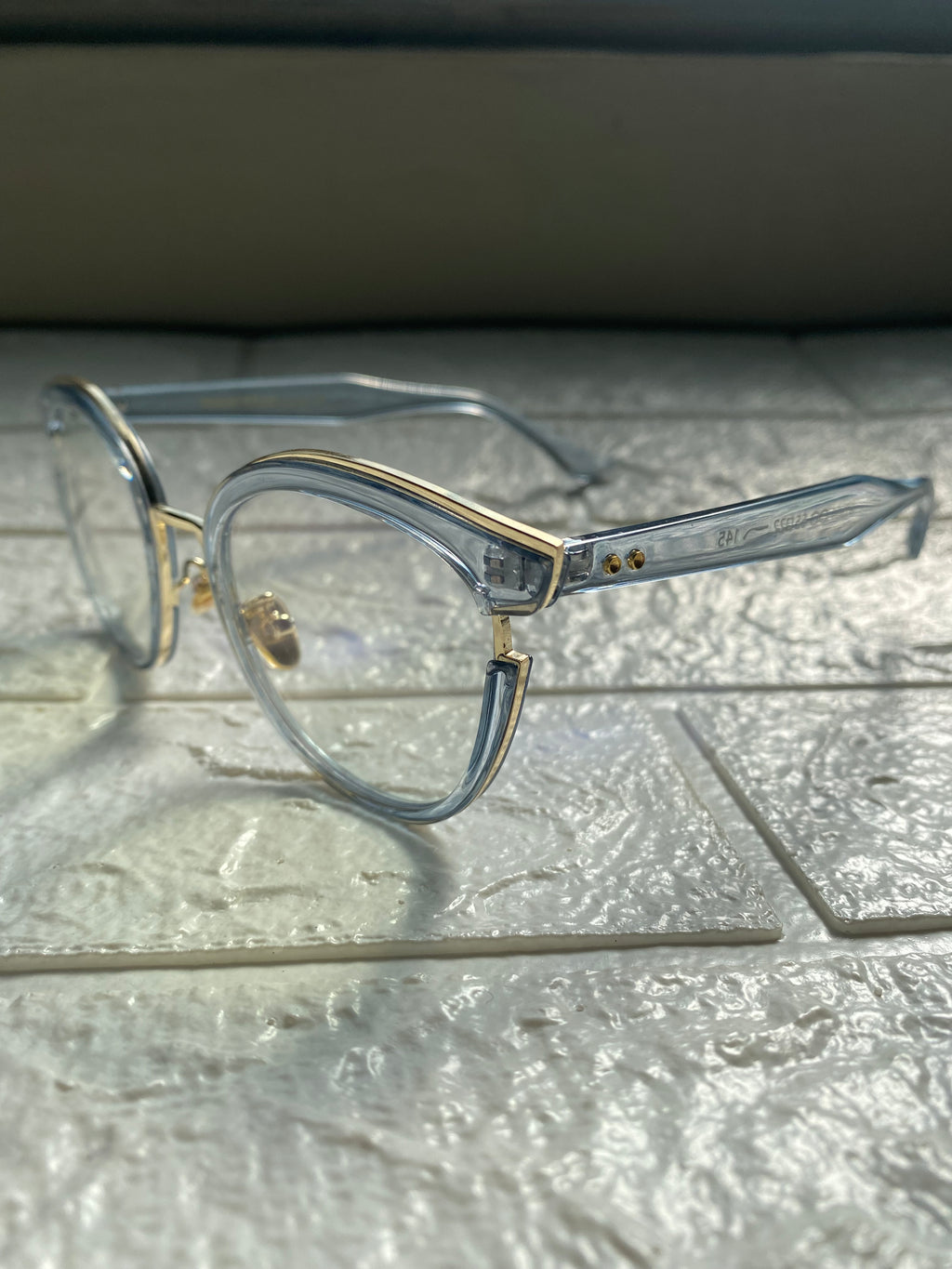 Lentes Clear Blue con Gold