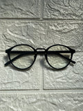 Lentes Negros con Division de Metal