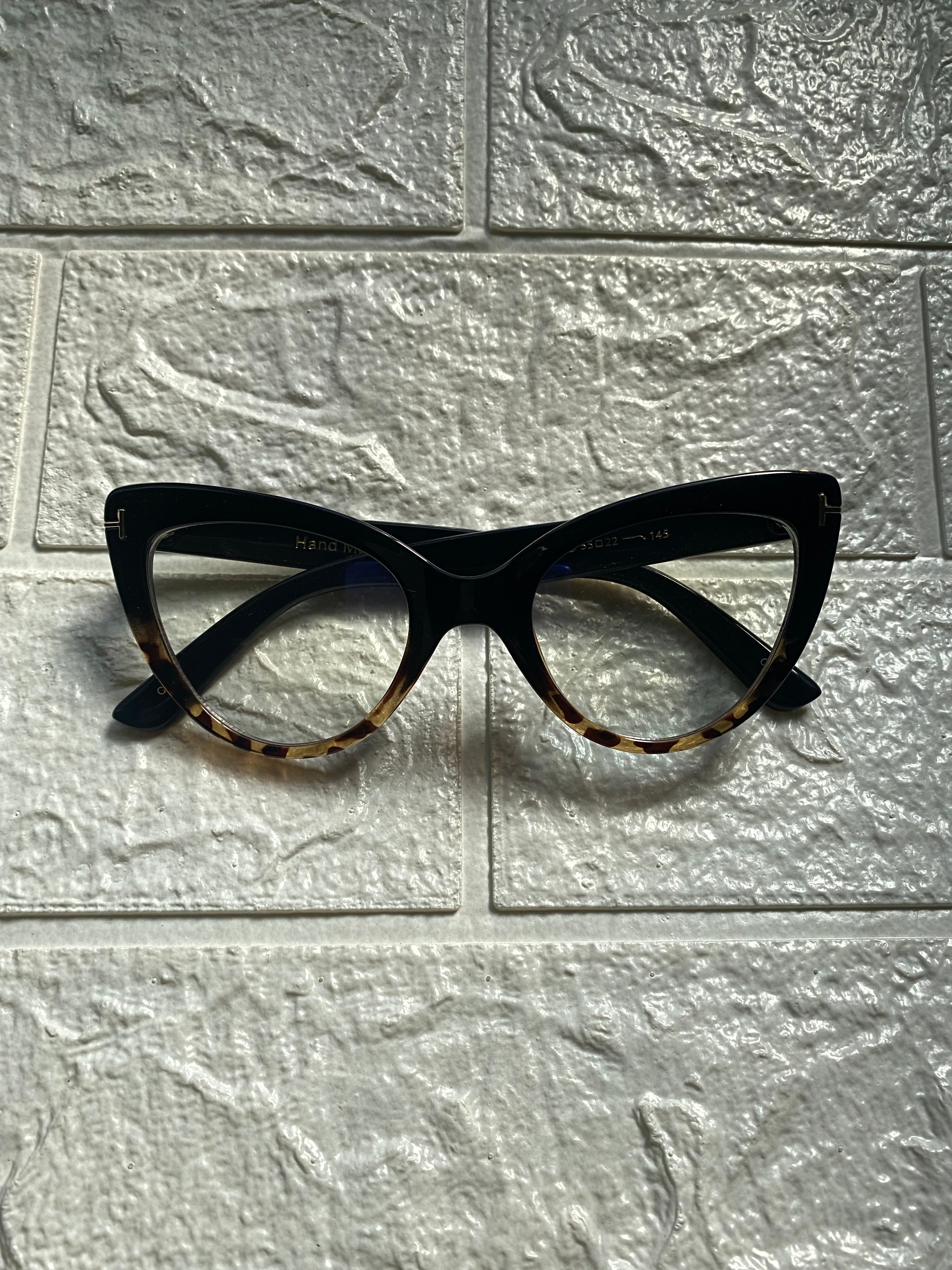 Lentes Diva Acrílicos Leopardo y Negro