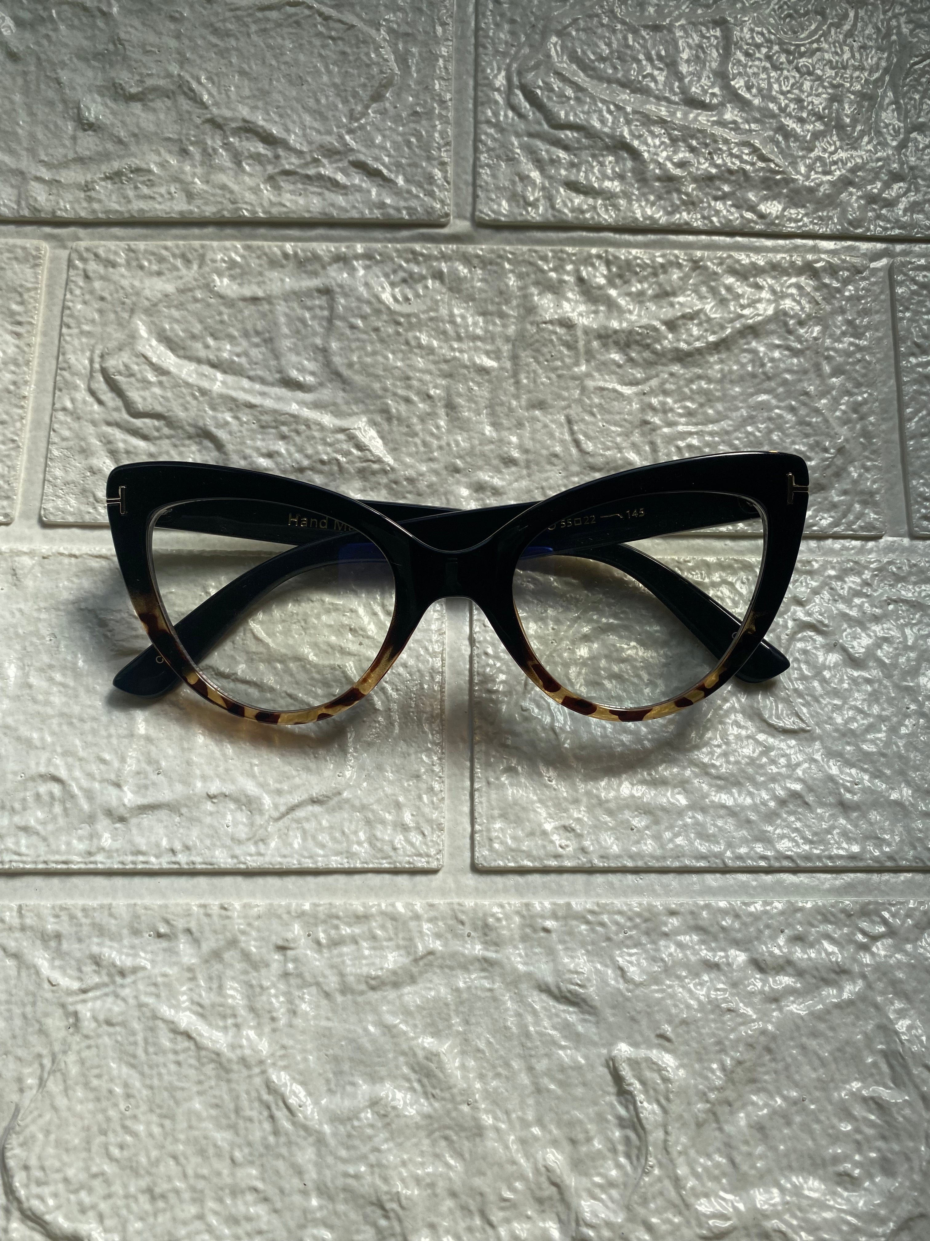Lentes Diva Acrílicos Leopardo y Negro