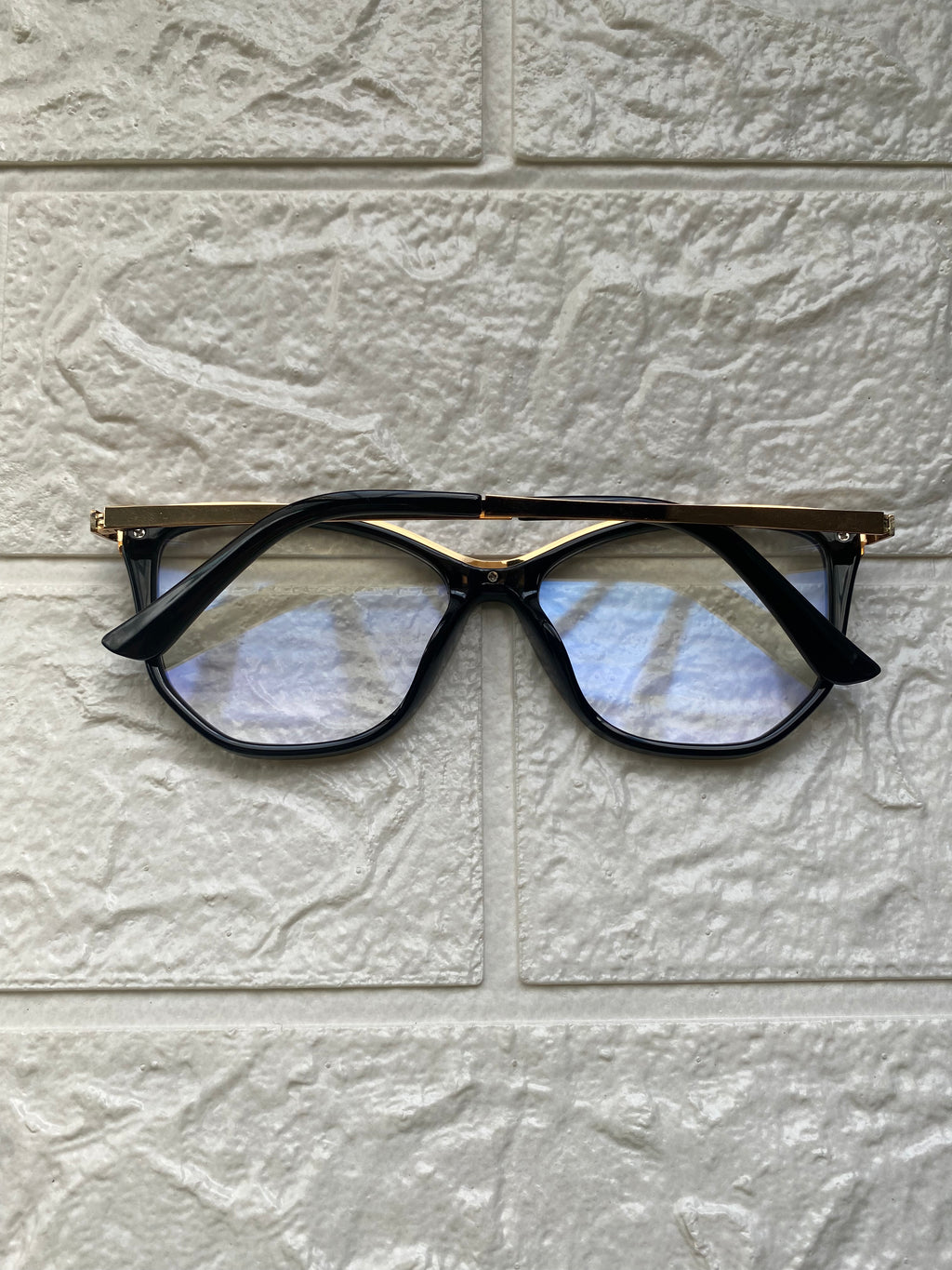 Lentes Classy Negros y Gold