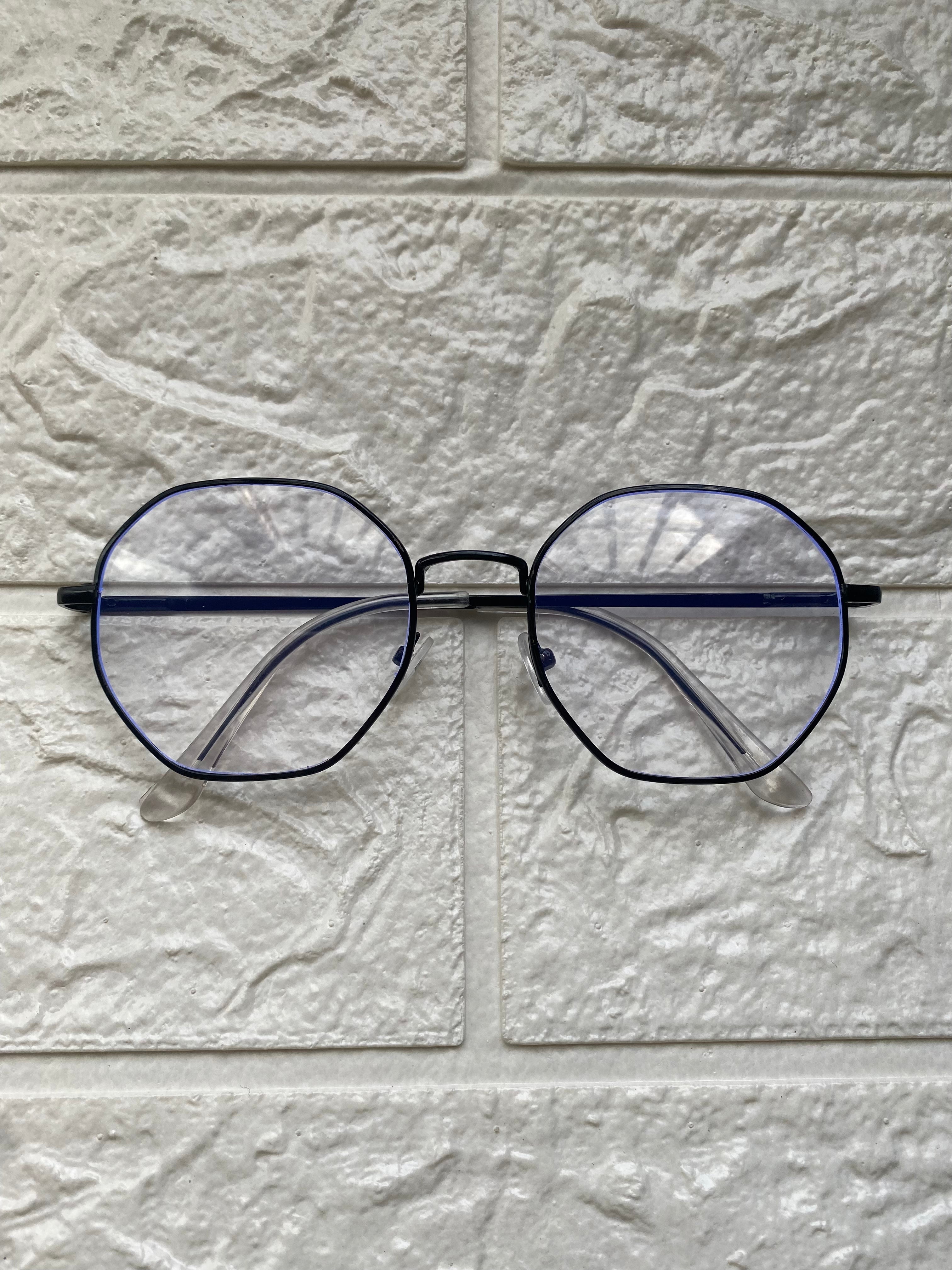 Lentes Hexagonales Negro