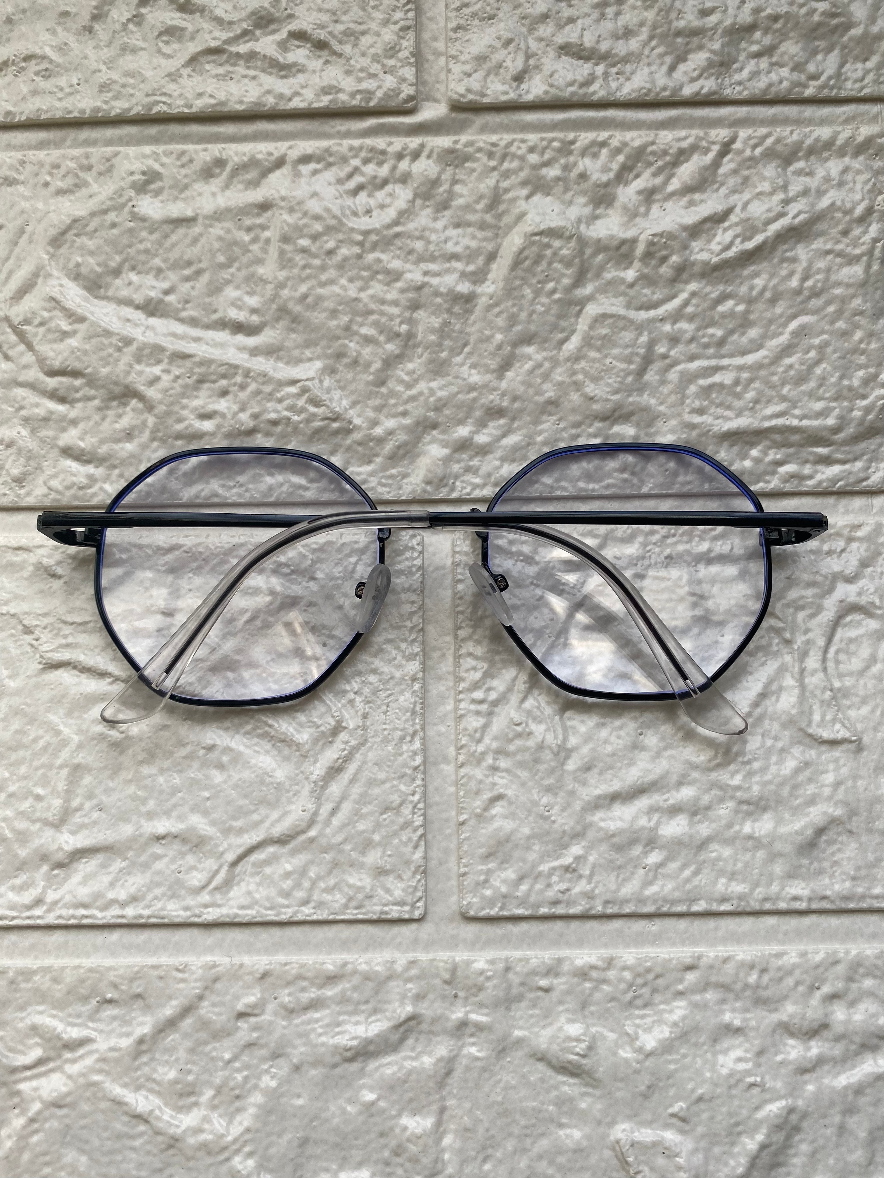 Lentes Hexagonales Negro