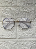 Lentes Hexagonales Gold y Negro