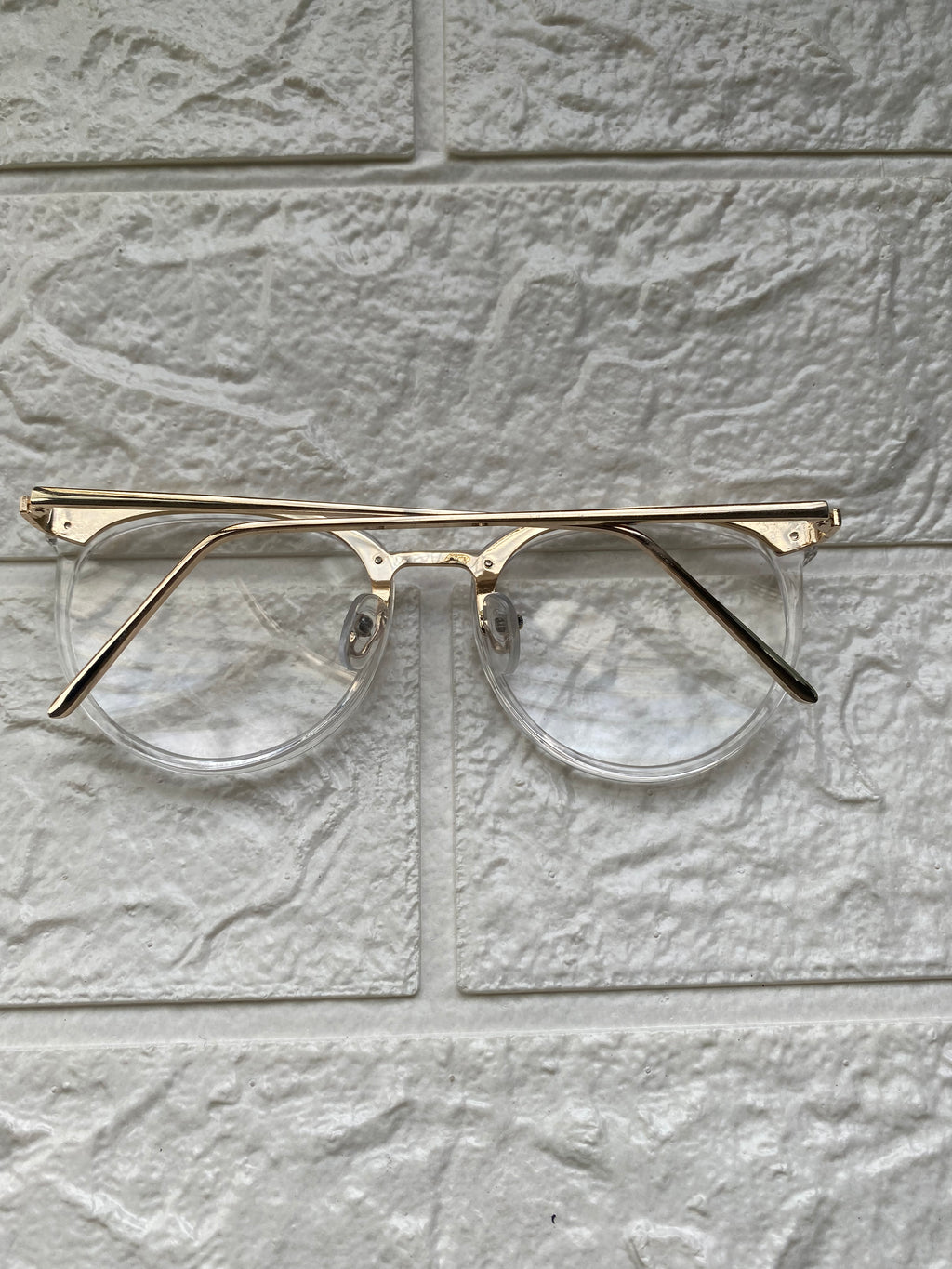 Lentes Clasicos Clear y Gold