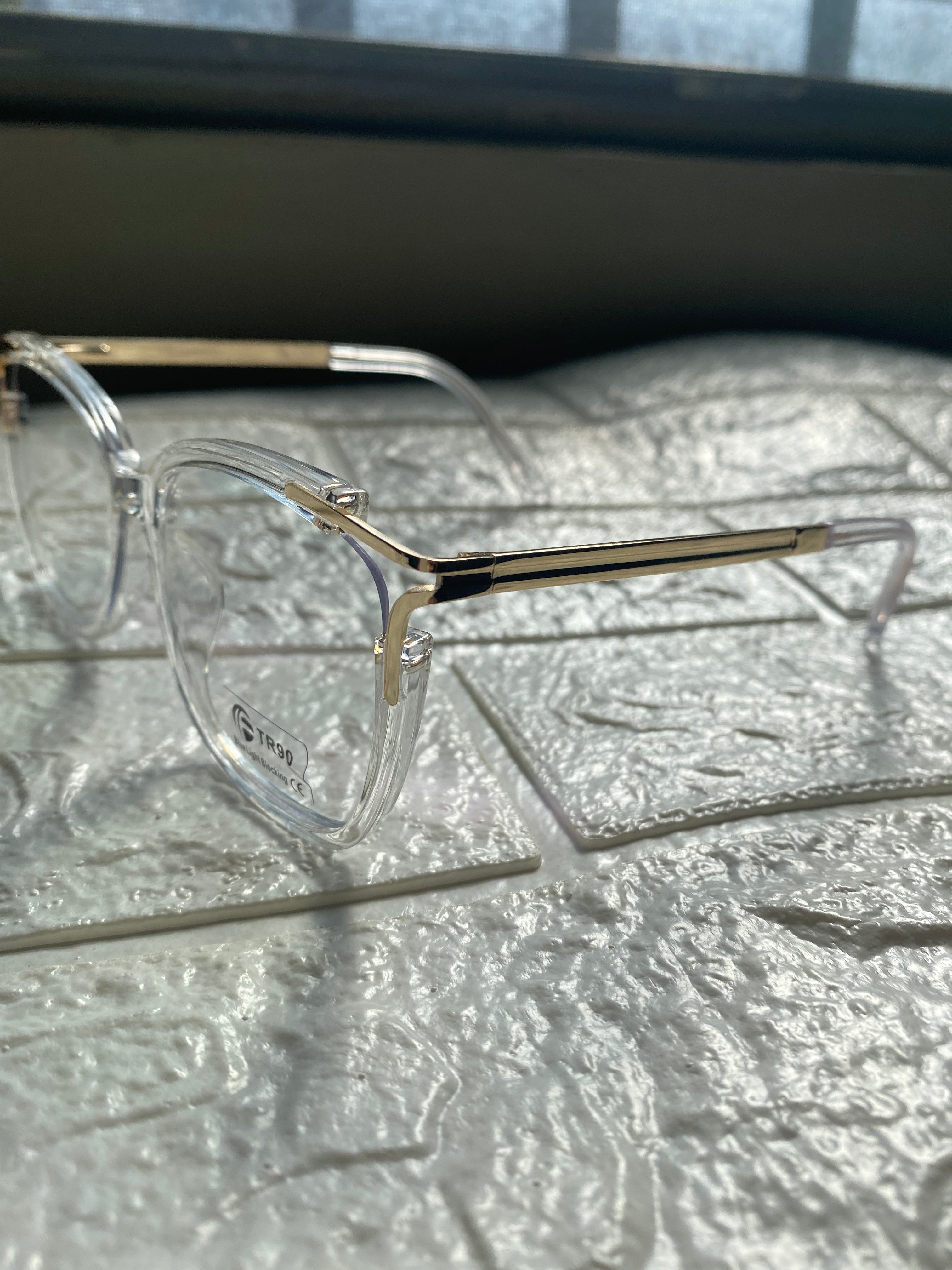 Lentes Fancy Clear y Gold