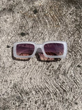 Lentes de Sol Blanco y Tornasol