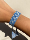 Pulsera CD Logo Azul/Blanco