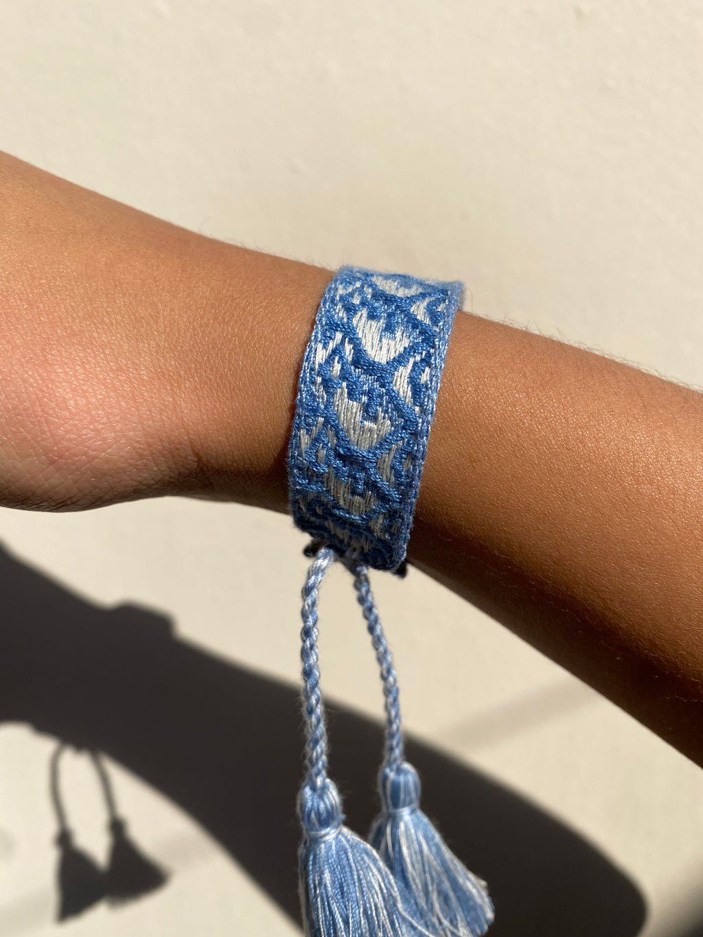 Pulsera CD Logo Azul/Blanco