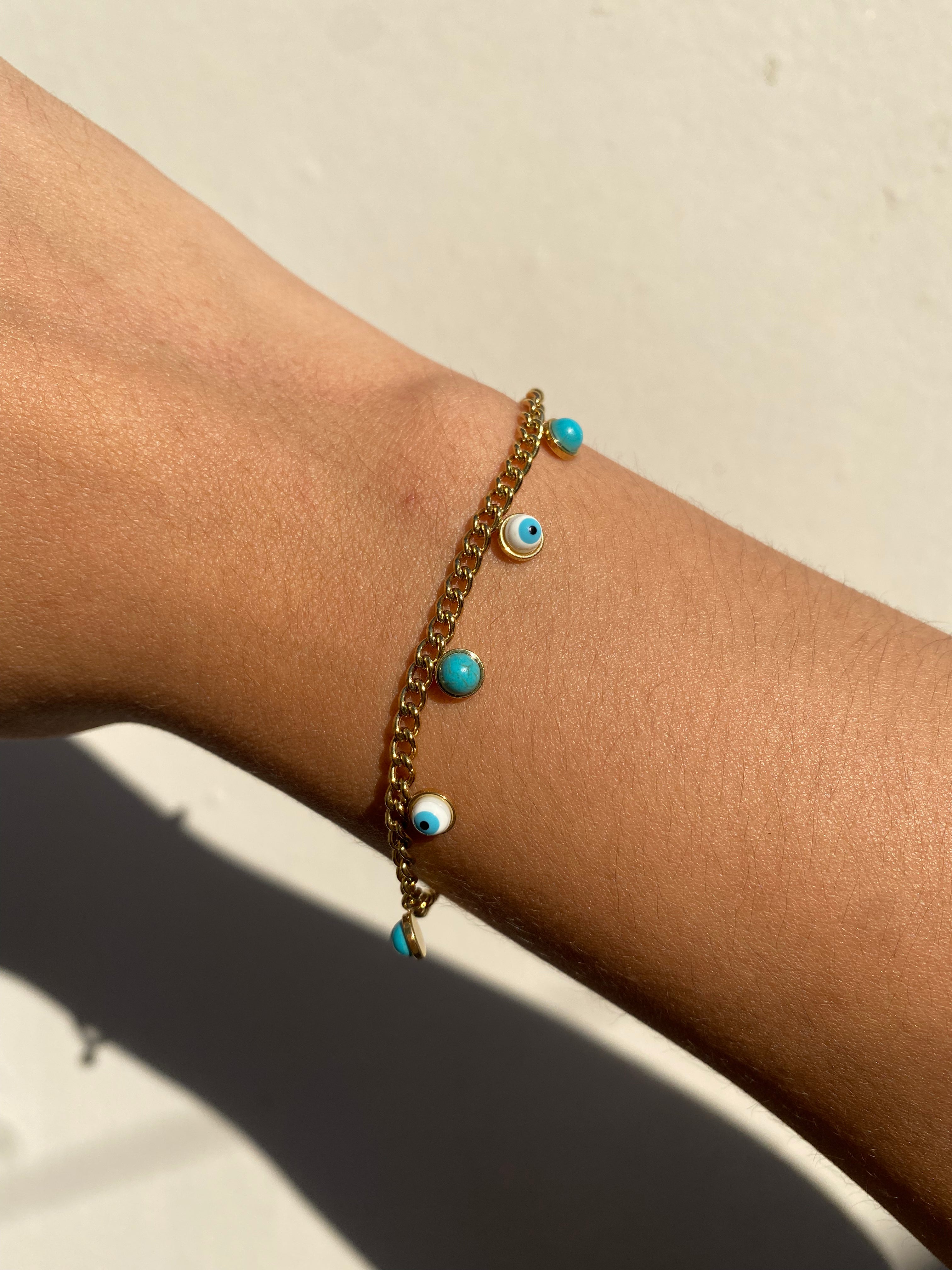 Pulsera Charms Ojitos