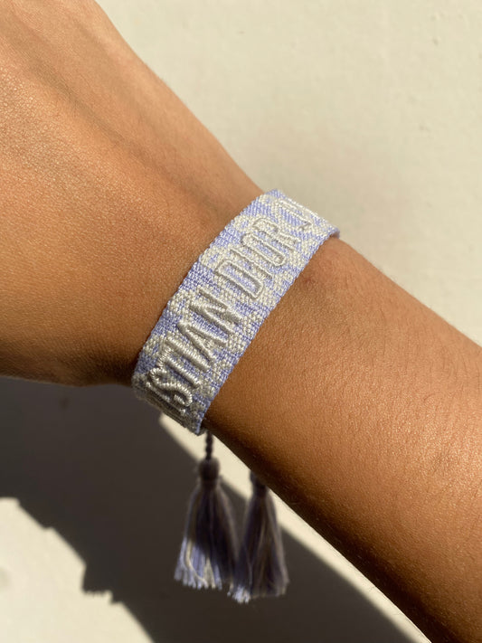 Pulsera CD Lila/ White