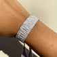 Pulsera CD Lila/ White