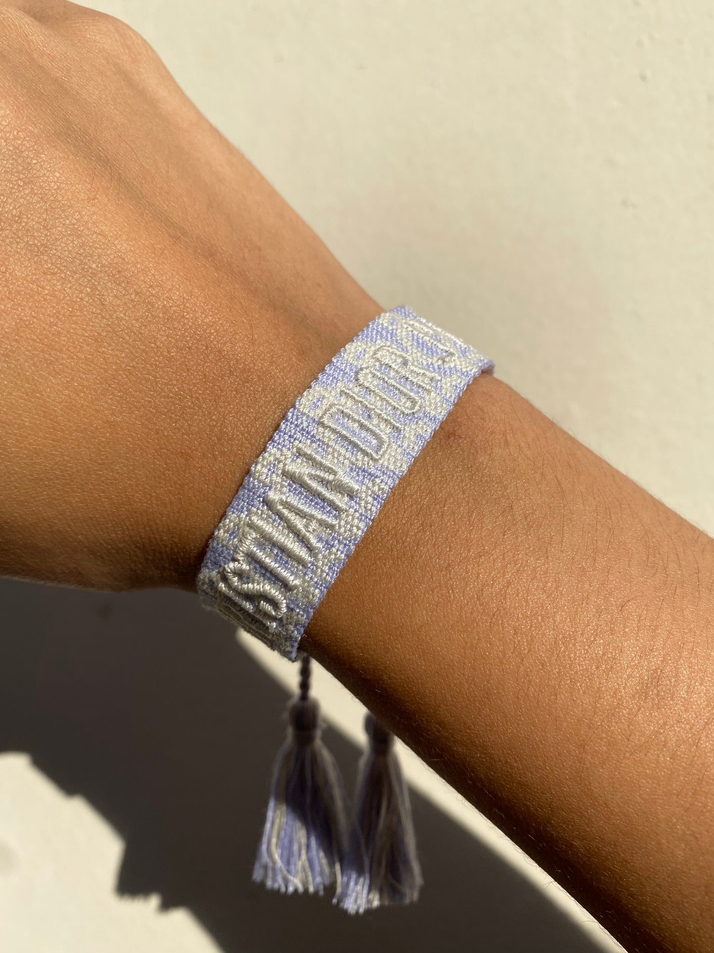 Pulsera CD Lila/ White