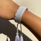 Pulsera CD Lila/ White